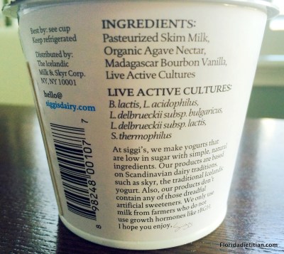 Siggi's ingredients